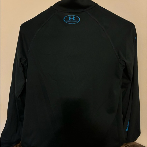 Under Armour Tech Kids Medium Navy Quarter Zip - Picture 2 of 5